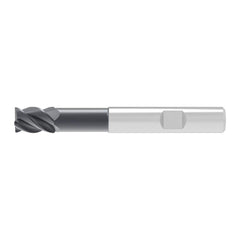 Corner Chamfer End Mill: 16.00 mm Dia, 24.00 mm LOC, 5 Flute, 0.20 mm Chamfer Width, Solid Carbide