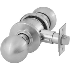 Knob Locksets; Type: Passage; Key Type: Keyed Different; Material: Metal; Finish/Coating: Satin Chrome; Compatible Door Thickness: 1-3/8" to 1-3/4"; Backset: 2.375; Lockset Grade: Grade 2