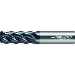 Corner Radius End Mill: 3/8" Dia, 1/2" LOC, 0.0300" Radius, 5 Flute, Solid Carbide