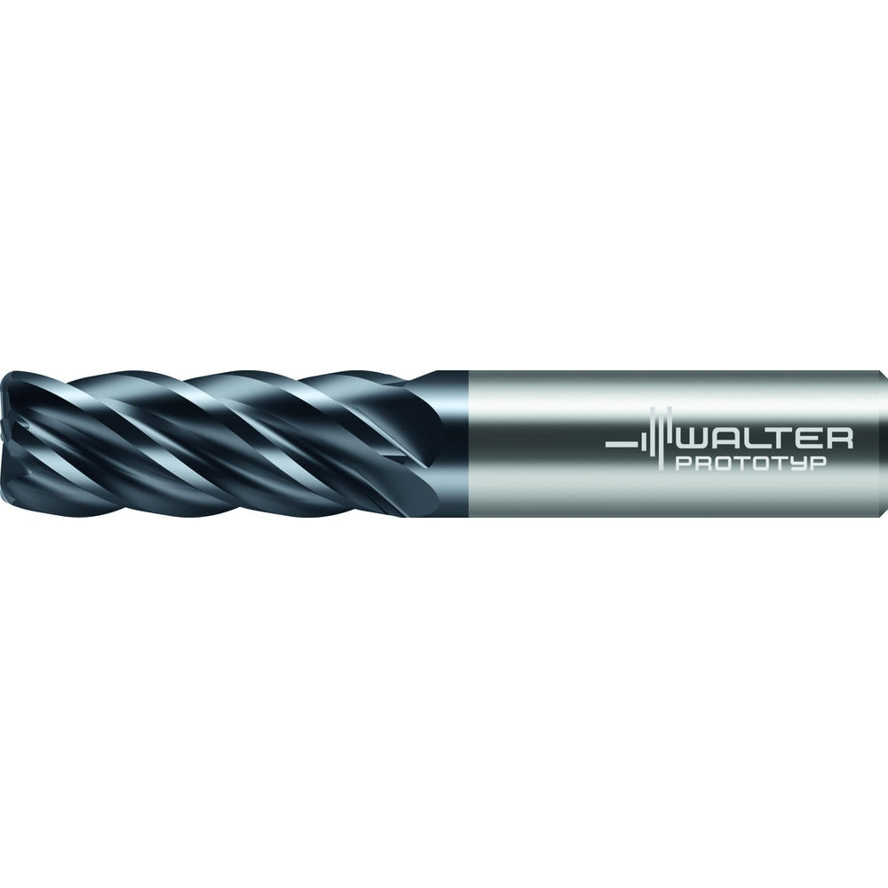 Corner Radius End Mill: 3/4" Dia, 1-5/8" LOC, 0.1200" Radius, 5 Flute, Solid Carbide