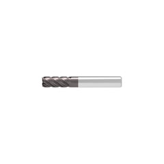 Corner Chamfer End Mill: 18.00 mm Dia, 35.00 mm LOC, 5 Flute, 0.35 mm Chamfer Width, Solid Carbide