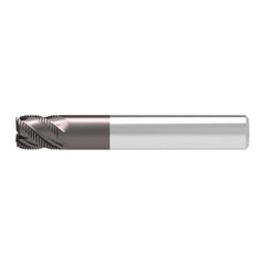 Corner Chamfer End Mill: 12.00 mm Dia, 16.00 mm LOC, 4 Flute, 0.25 mm Chamfer Width, Solid Carbide