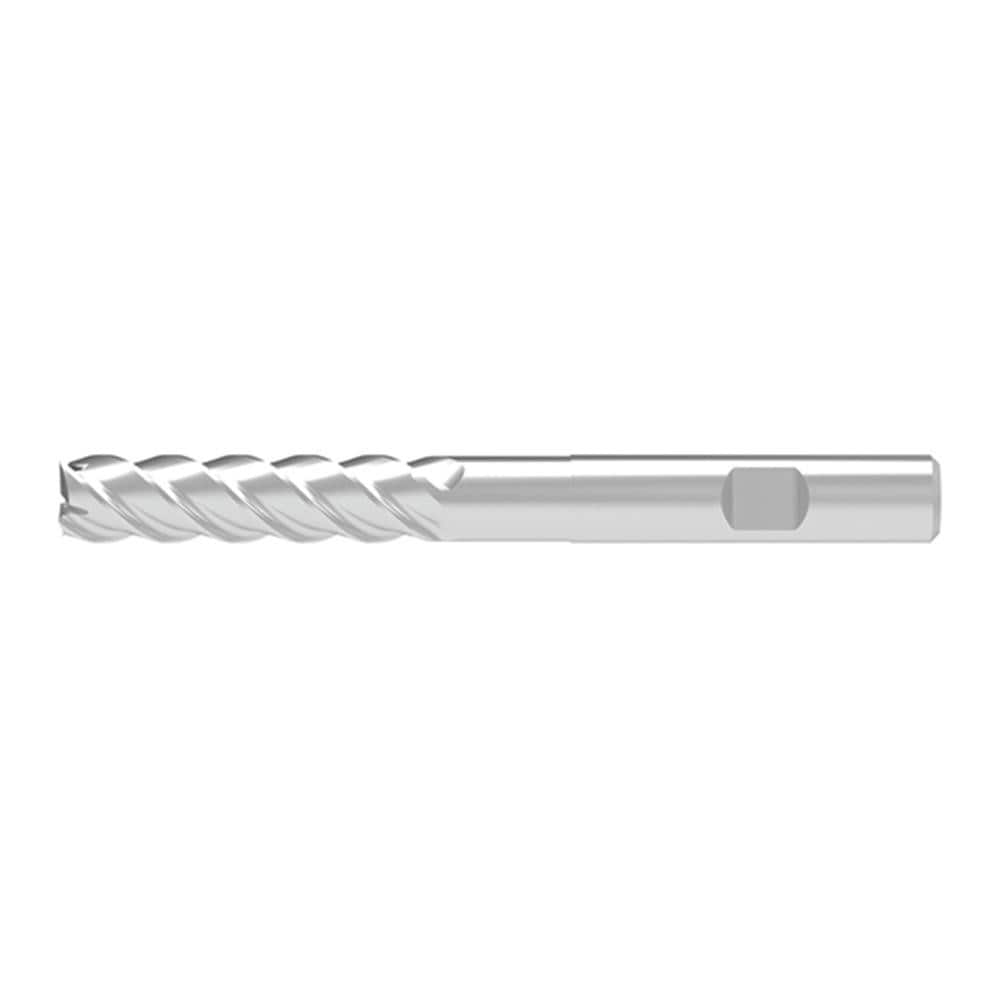 Corner Chamfer End Mill: 20.00 mm Dia, 80.00 mm LOC, 4 Flute, 0.20 mm Chamfer Width, Solid Carbide