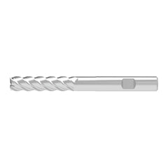 Corner Chamfer End Mill: 8.00 mm Dia, 40.00 mm LOC, 4 Flute, 0.08 mm Chamfer Width, Solid Carbide