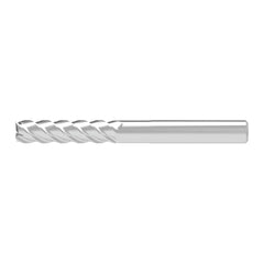 Corner Chamfer End Mill: 5.00 mm Dia, 25.00 mm LOC, 4 Flute, 0.06 mm Chamfer Width, Solid Carbide