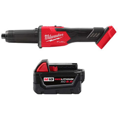 Cordless Die Grinders; Voltage: 18.00; No-Load RPM: 27000; Switch Type: Slide with Lock-On; Batteries Included: No; Battery Chemistry: Lithium-ion; Battery Series: M18 XC RED