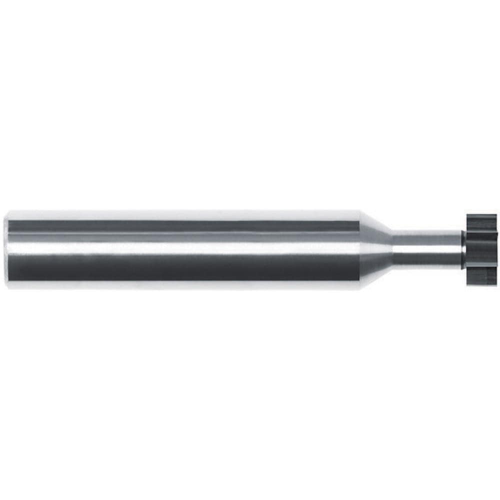 Woodruff Keyseat Cutter: 3/16" Cut Dia, 1/64" Cut Width, 3/16" Shank Dia, Straight Tooth