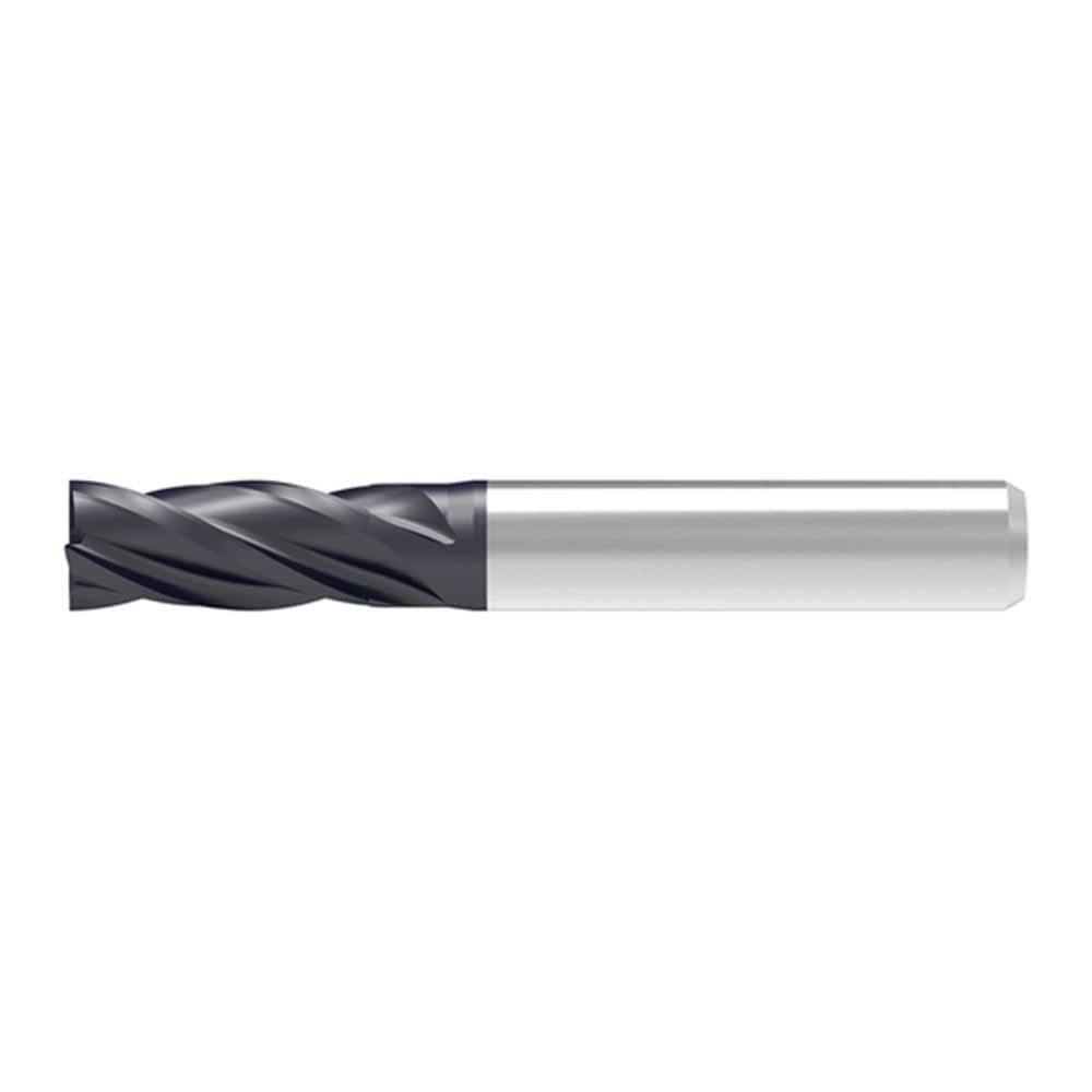 Corner Chamfer End Mill: 2.00 mm Dia, 7.00 mm LOC, 4 Flute, 0.03 mm Chamfer Width, Solid Carbide