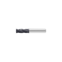 Corner Chamfer End Mill: 8.00 mm Dia, 22.00 mm LOC, 4 Flute, 0.06 mm Chamfer Width, Solid Carbide