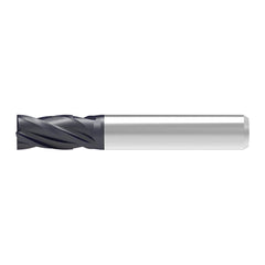 Corner Chamfer End Mill: 12.00 mm Dia, 16.00 mm LOC, 4 Flute, 0.13 mm Chamfer Width, Solid Carbide