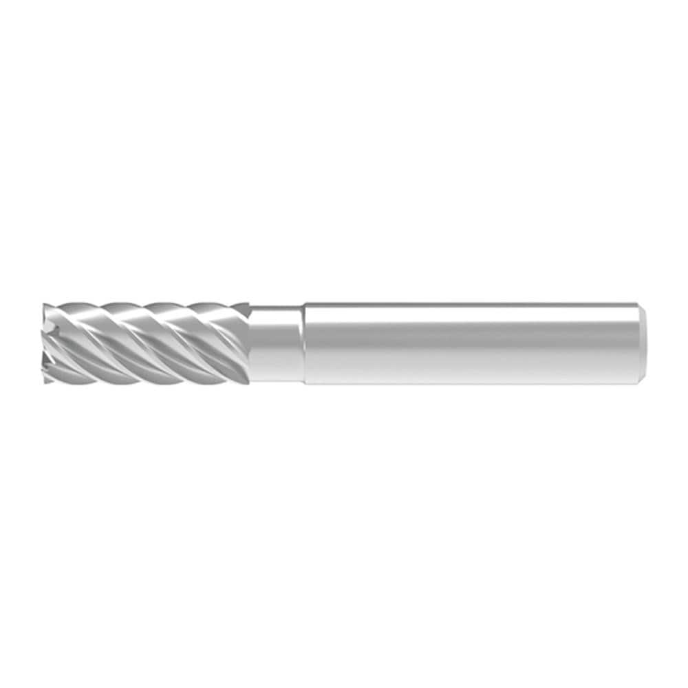 Corner Chamfer End Mill: 14.00 mm Dia, 30.00 mm LOC, 6 Flute, 0.06 mm Chamfer Width, Solid Carbide