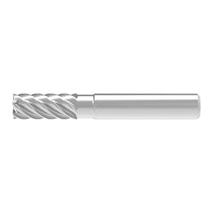 Corner Chamfer End Mill: 9.00 mm Dia, 25.00 mm LOC, 6 Flute, 0.04 mm Chamfer Width, Solid Carbide