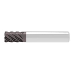 Corner Chamfer End Mill: 9.00 mm Dia, 14.00 mm LOC, 6 Flute, 0.04 mm Chamfer Width, Solid Carbide