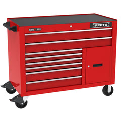 Steel Tool Roller Cabinet: 50" Wide, 41" High, 25-1/4" Deep, 8 Drawer