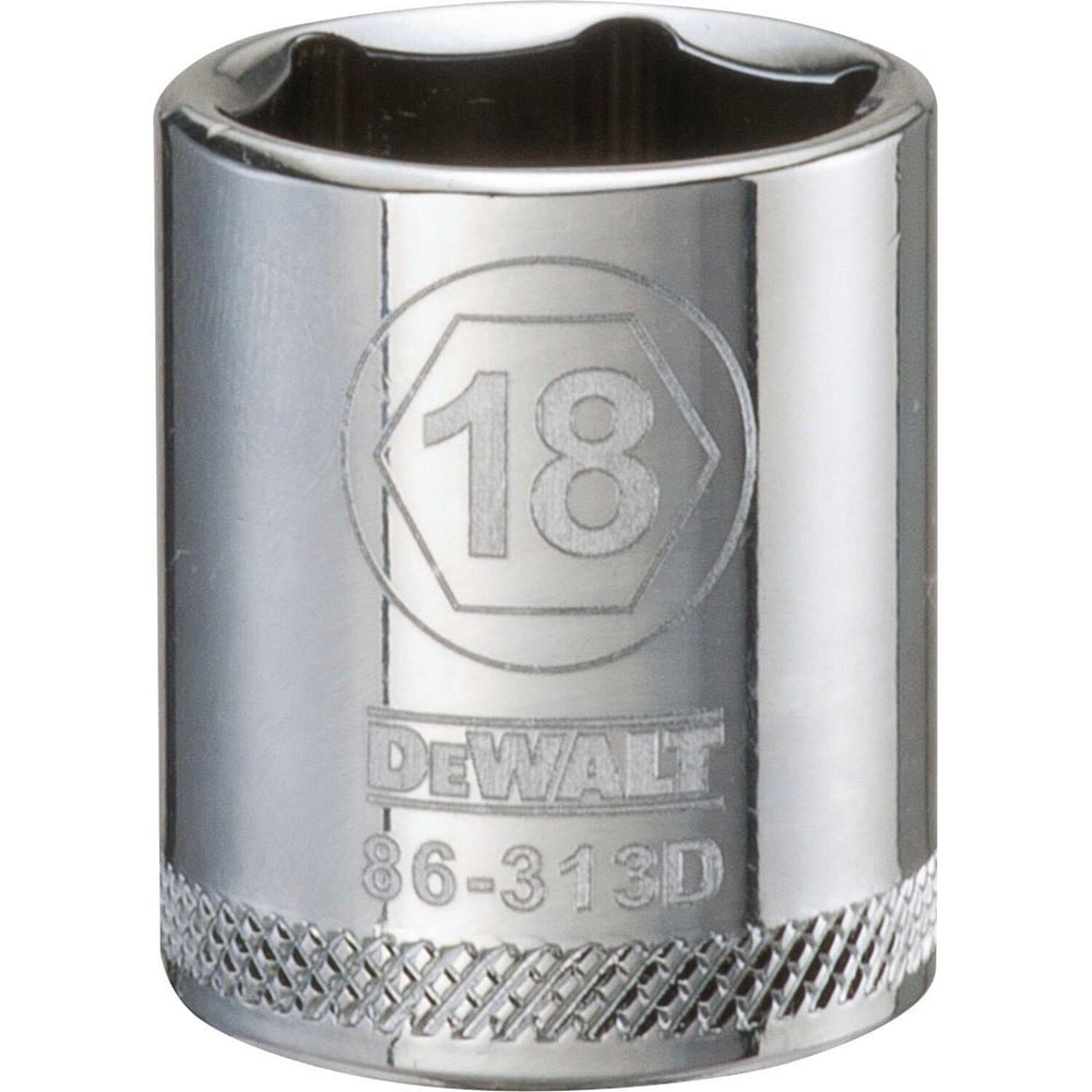 Standard  Hand Socket: 3/8" Drive, 18.00 mm Socket, 6-Point