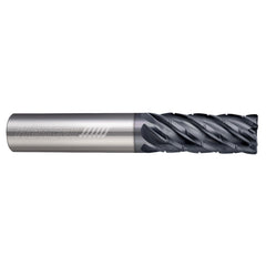 Corner Radius End Mill: 3/4" Dia, 3-1/4" LOC, 0.0300" Radius, 6 Flute, Solid Carbide