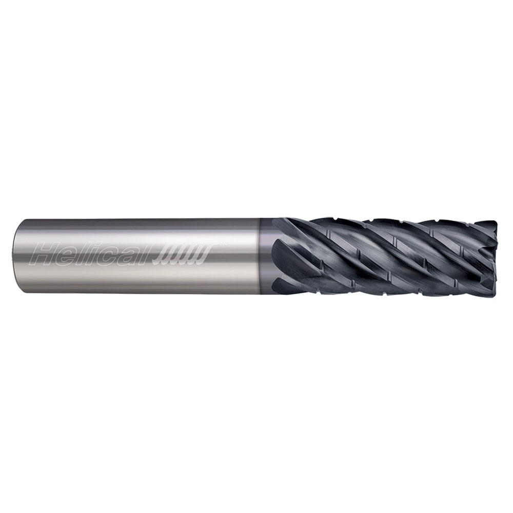 Corner Radius End Mill: 3/4" Dia, 3-1/4" LOC, 0.0600" Radius, 6 Flute, Solid Carbide