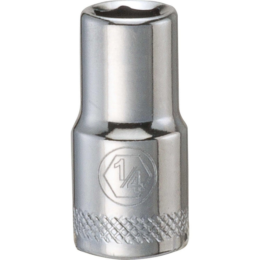 Standard  Hand Socket: 1/4" Drive, 1/4" Socket, 6-Point