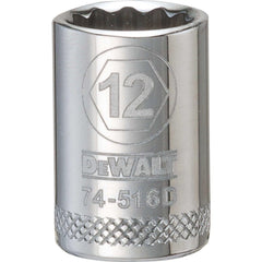 Standard  Hand Socket: 3/8" Drive, 12.00 mm Socket, 12-Point