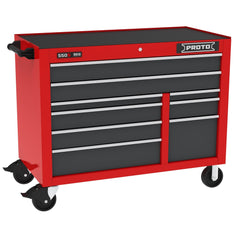 Steel Tool Roller Cabinet: 50" Wide, 41" High, 25-1/4" Deep, 9 Drawer