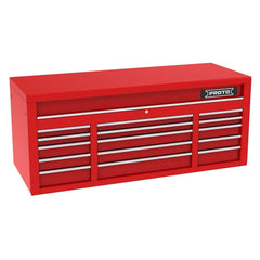 Bases & Risers & Add-Ons; Load Capacity (Lb.): 2075; For Use With: Top Chest; Overall Height (Inch): 27; Material: Steel; Color: Red; Number Of Drawers: 15.000; Overall Depth (Inch): 25-1/4; Overall Depth (Decimal Inch): 25.2500; Overall Height (Decimal I