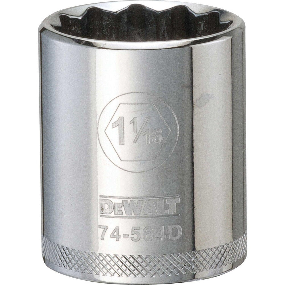 Standard  Hand Socket: 1/2" Drive, 1-1/16" Socket, 12-Point