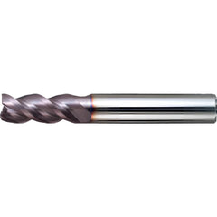 Square End Mill: 3/4" Dia, 1-1/4" LOC, 3 Flute, Solid Carbide