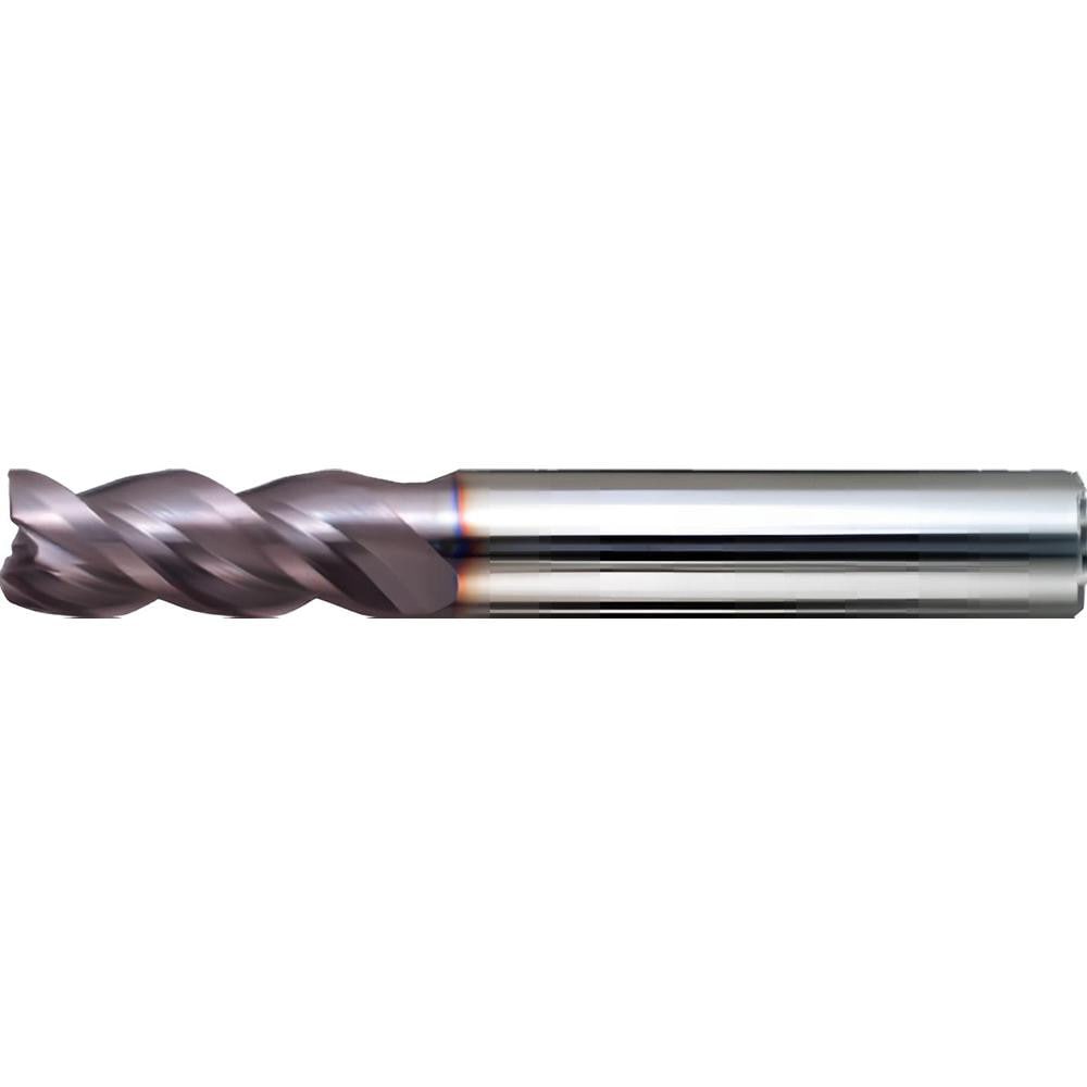 Square End Mill: 5/8" Dia, 1-1/8" LOC, 3 Flute, Solid Carbide