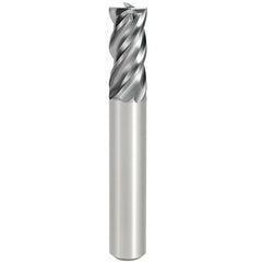 Square End Mill: 3.00 mm Dia, 8.0000 mm LOC, 4 Flute, Solid Carbide