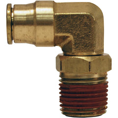 Pneumatic Hose Fittings & Couplings; Fitting Type: Elbow; Type: Elbow; Interchange Type: Universal; Thread Type: NPTF; Material: Brass; Thread Standard: Male NPT