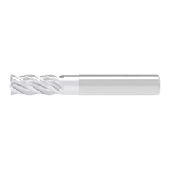 Corner Chamfer End Mill: 5.00 mm Dia, 10.50 mm LOC, 4 Flute, 0.10 mm Chamfer Width, Solid Carbide