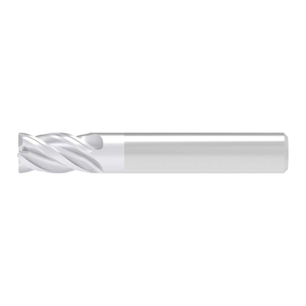 Corner Chamfer End Mill: 15.00 mm Dia, 22.00 mm LOC, 4 Flute, 0.30 mm Chamfer Width, Solid Carbide