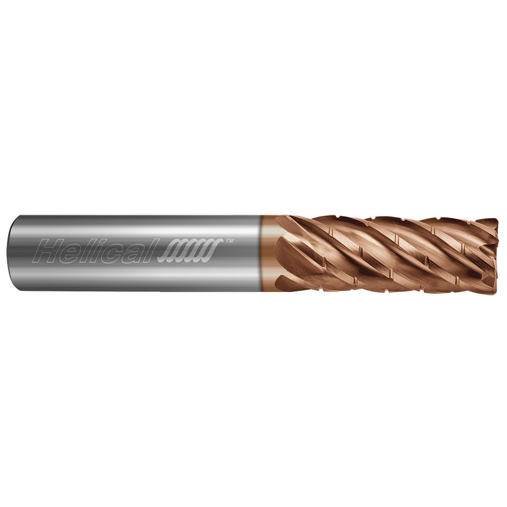 Corner Radius End Mill: 3/4" Dia, 3-1/4" LOC, 0.0300" Radius, 6 Flute, Solid Carbide