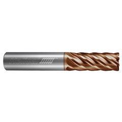 Corner Radius End Mill: 1/8" Dia, 1/4" LOC, 0.0300" Radius, 6 Flute, Solid Carbide