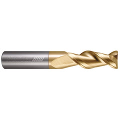 Corner Radius End Mill: 1/8" Dia, 1/2" LOC, 0.0300" Radius, 2 Flute, Solid Carbide