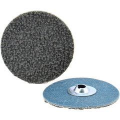 Quick-Change Disc: Type S, 2" Dia, 120 Grit, Silicon Carbide, Coated