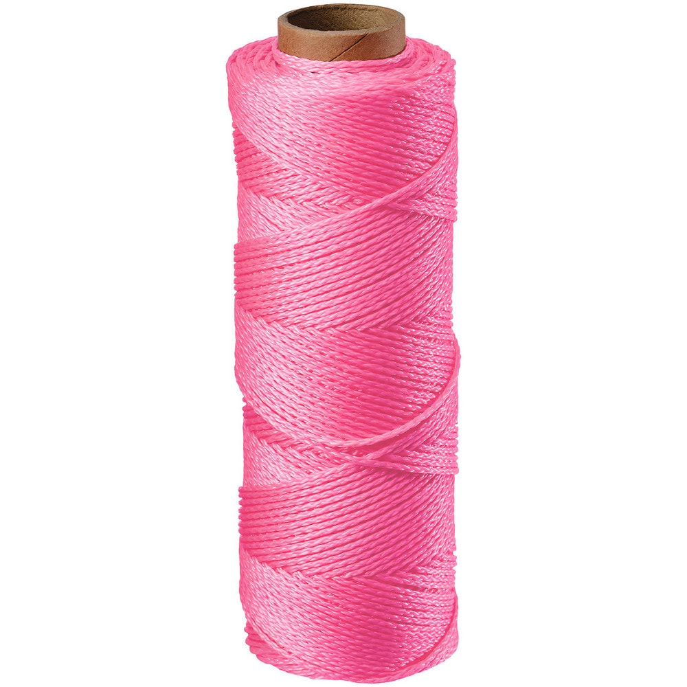 Twine; Twine Type: Twine Tube; Twine Construction: Braided; Material: Nylon; Color: Pink; Twine Size: 1000; Breaking Strength (Lb.): 165.00