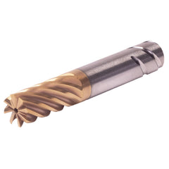 Roughing & Finishing End Mills; Mill Diameter (Fractional Inch): 5/8; Mill Diameter (mm): 15.88; Flute Type: Helical Flute; Number Of Flutes: 8; End Mill Material: Solid Carbide; Length of Cut (Inch): 1-1/4; Length of Cut (mm): 31.75; Coating/Finish: AlCr