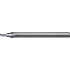 Corner Radius End Mill: 0.30 mm Dia, 0.15 mm LOC, 0 deg Helix, UDC Coated, Corner Radius End, Centercutting Series UDCLRS