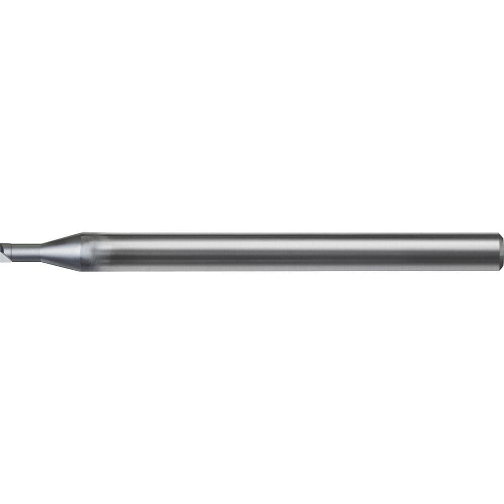 Corner Radius End Mill: 0.80 mm Dia, 0.40 mm LOC, 0 deg Helix, UDC Coated, Corner Radius End, Centercutting Series UDCLRS