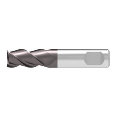 Corner Chamfer End Mill: 6.00 mm Dia, 8.00 mm LOC, 3 Flute, 0.10 mm Chamfer Width, Solid Carbide