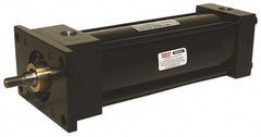 Double Acting Rodless Air Cylinder: 1-1/2" Bore, 2" Stroke, 250 psi Max, 3/8 NPTF Port, Head Rectangular Flange Mount