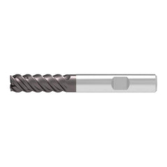 Corner Chamfer End Mill: 8.00 mm Dia, 24.00 mm LOC, 4 Flute, 0.15 mm Chamfer Width, Solid Carbide