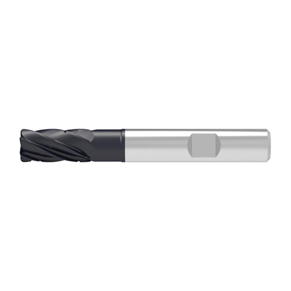 Corner Radius End Mill: 14.00 mm Dia, 30.00 mm LOC, 0.20 mm Radius, 6 Flute, Solid Carbide