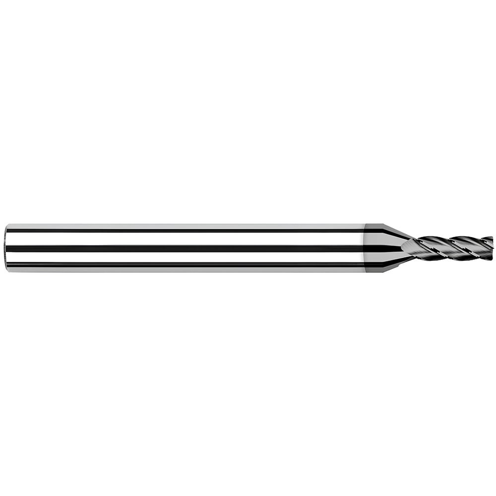 Corner Radius End Mill: 0.0620" Dia, 1.125" LOC, 0.0050" Radius, 4 Flute, Solid Carbide