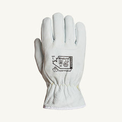 Cut, Puncture & Abrasion-Resistant Gloves: Superior Glove Works 378GKGE, Size Large, ANSI Cut A4, ANSI Puncture 3, Leather Lined, Goatskin