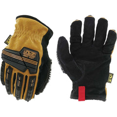 Cut & Puncture-Resistant Gloves: Mechanix Wear LDMPLT-X75, Size Small, ANSI Cut A4, ANSI Puncture 3, Leather Lined, Leather