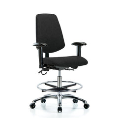 ESD Task Chair: Conductive Cloth, 29" Seat Height, Black