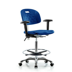 Clean Room Task Chair: Polyurethane, 35" Seat Height, Blue