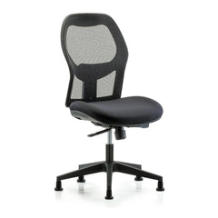 Mesh Office Task Chair: Mesh Fabric, 23" Seat Height, Black